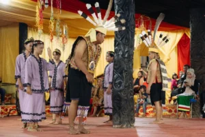 Festival Adat Bekudung Betiung di Kampung Tumbit Dayak, Kecamatan Sambaliung, yang rutin digelar setiap tahun.