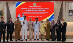 Pelantikan PJ kakam Bebanir Bangun dan Suaran.