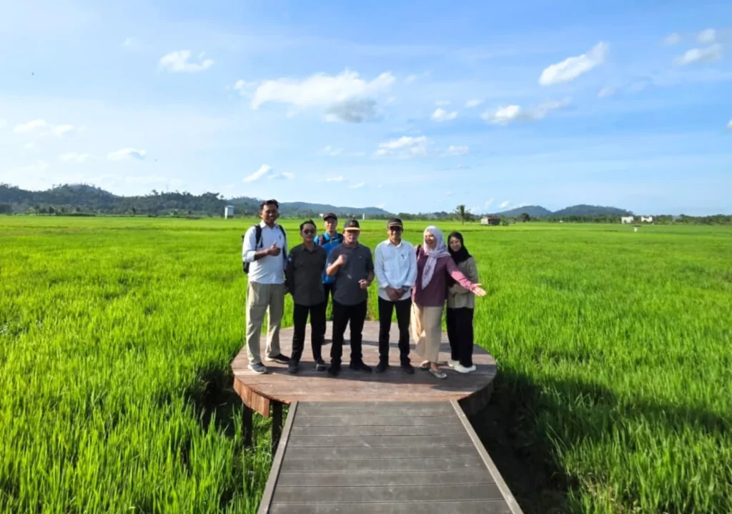Hamparan lahan pertanian di Kampung Buyung-Buyung yang dijadikan agrowisata.