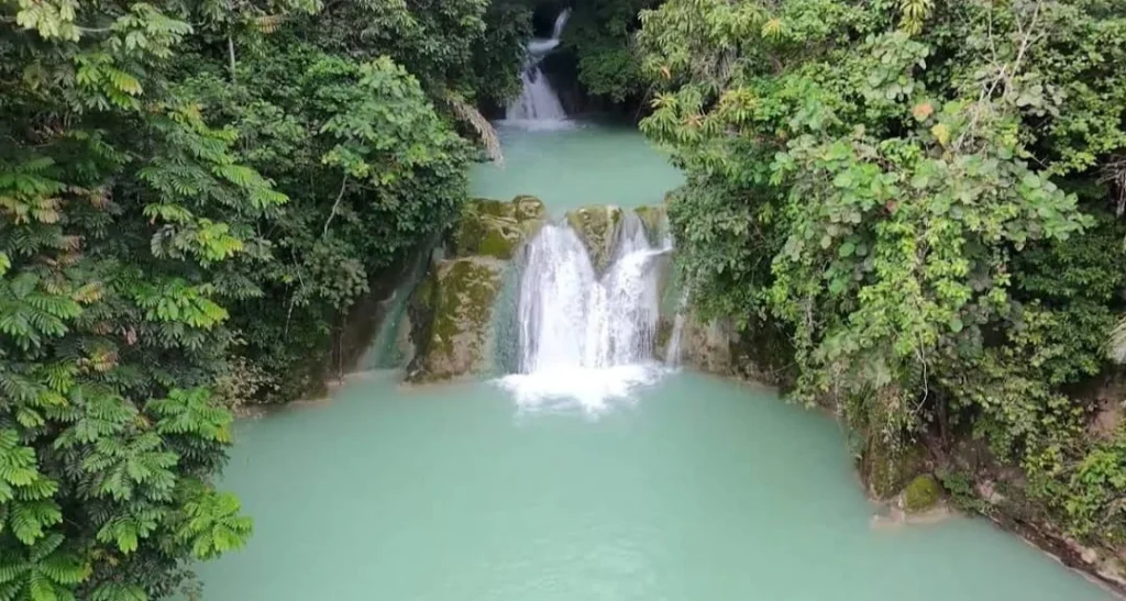 Wisata air terjun Nyalimah. (IST)