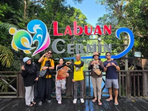 Disbudpar Berau melakukan sidak ke destinasi wisata Labuan Cermin di Bidukbiduk. (IST)
