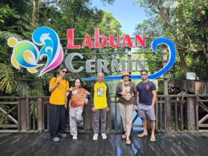 Disbudpar Berau melakukan sidak ke destinasi wisata Labuan Cermin di Bidukbiduk. (IST)