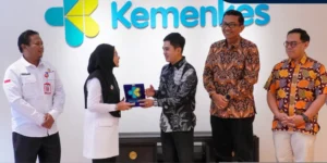 Bupati Berau, Sri Juniarsih Mas, didampingi Sekda Muhammad Said saat audiensi dengan Wakil Menteri Kesehatan, Dante Saksono Harbuwono, di Jakarta, Rabu (16/9/2026).