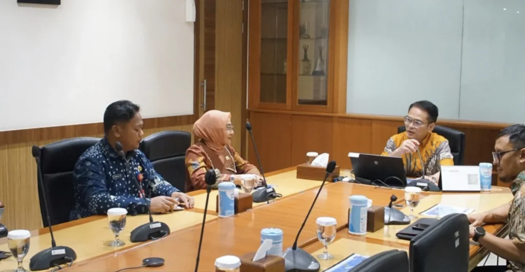 Bupati Berau, Sri Juniarsih Mas, saat melakukan audiensi bersama jajaran Direktorat Jenderal Perimbangan Keuangan Kementerian Keuangan di Jakarta, Selasa (22/9/2026).