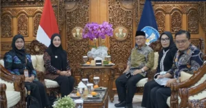 Bupati Berau Sri Juniarsih Mas saat audiensi dengan Menteri Pendidikan Dasar dan Menengah, Abdul Mu’ti, di Jakarta, Kamis (24/9/2026).