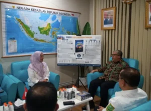 Bupati Berau, Sri Juniarsih Mas, saat melakukan audiensi dengan Wakil Menteri Perumahan dan Kawasan Permukiman, Fahri Hamzah, di Gedung ATR/BPN, Jakarta Selatan, Rabu (23/9/2026).