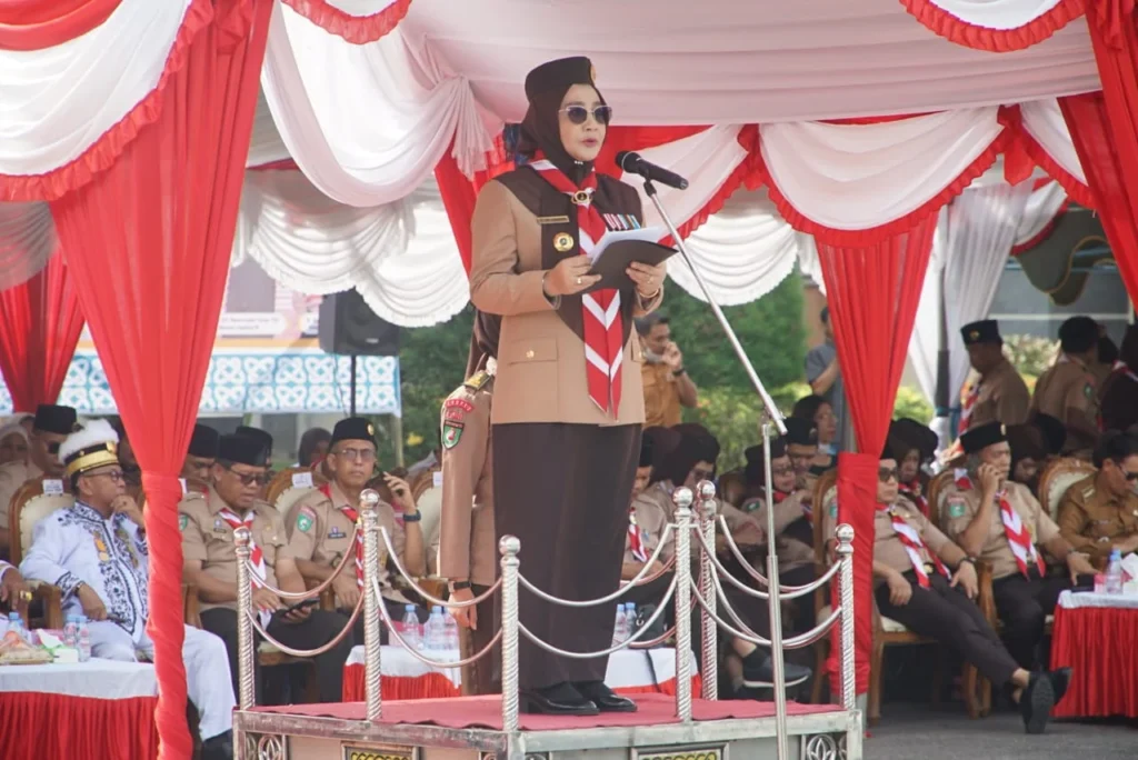 Ketua Majelis Pembimbing Cabang (Mabicab) Gerakan Pramuka Berau, Sri Juniarsih Mas.