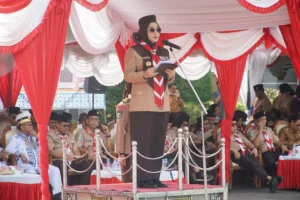 Ketua Majelis Pembimbing Cabang (Mabicab) Gerakan Pramuka Berau, Sri Juniarsih Mas.