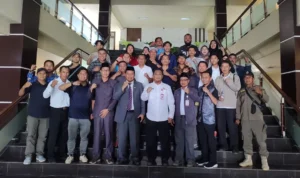 Sekretaris Kabupaten Berau, Muhammad Said, bersama pengurus KONI usai membahas Porprov Kaltim 2026, Rabu (28/10/2026). (IST)